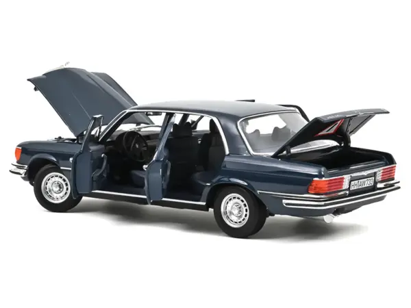 1979 Mercedes-Benz 350 SEL Hansa Blue 1/18 Diecast Model Car by Norev #2