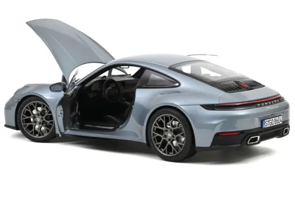 2024 Porsche 911 Carrera Polar Silver Metallic 1/18 Diecast Model Car by Norev #2