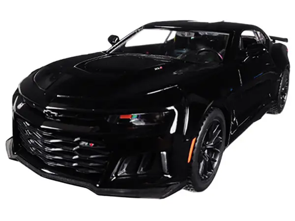 2017 Chevrolet Camaro ZL1 Black 1/24 Diecast Model Car by Motormax #2