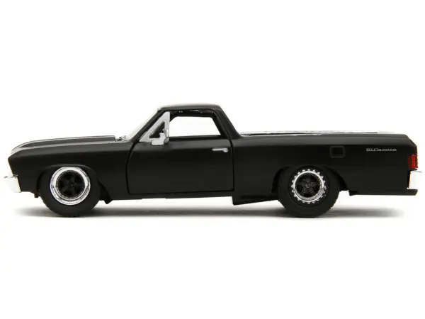 1967 Chevrolet El Camino Matt Black "Fast & Furious" Series 1/32 Diecast Model Car by Jada #3
