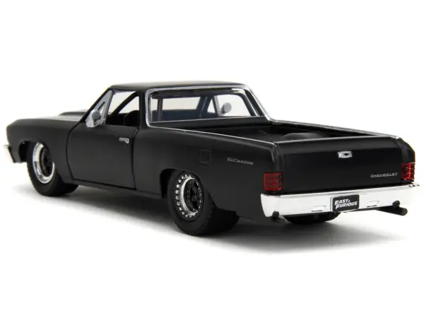 1967 Chevrolet El Camino Matt Black "Fast & Furious" Series 1/32 Diecast Model Car by Jada #5