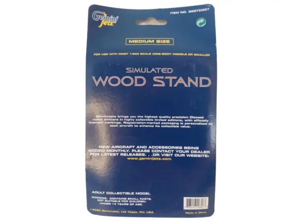 Simulated Wood Display Stand (Medium Size) for 1/200 Scale Models by GeminiJets #3