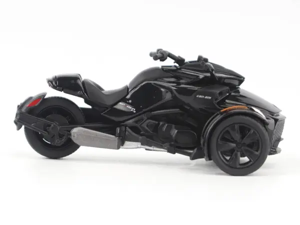 Can-Am Spyder F3 3-Wheel Motorcycle Steel Black Metallic 1/32 Diecast Model by BRP Models #2
