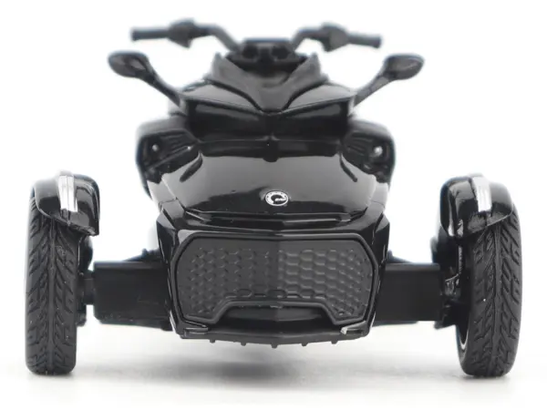 Can-Am Spyder F3 3-Wheel Motorcycle Steel Black Metallic 1/32 Diecast Model by BRP Models #4
