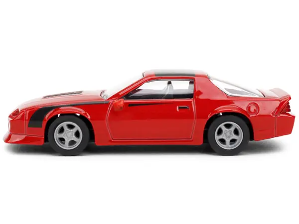 1985 Chevrolet Camaro Red with Black Top and Stripes "Collection" Series 1/64 Diecast Model Car by Majorette #2