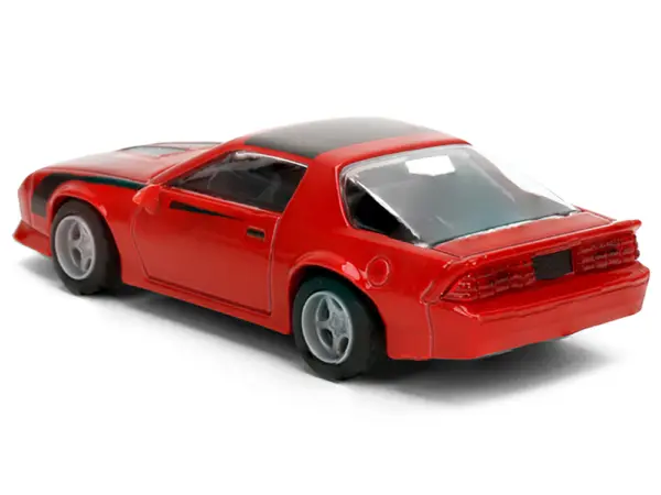 1985 Chevrolet Camaro Red with Black Top and Stripes "Collection" Series 1/64 Diecast Model Car by Majorette #3
