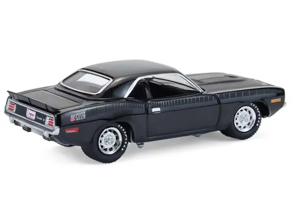 1970 Plymouth 'Cuda AAR Black with Gray Stripes "Barrett-Jackson" Series 16 1/64 Diecast Model Car by Greenlight #4