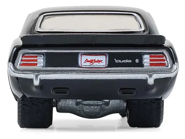 1970 Plymouth 'Cuda AAR Black with Gray Stripes "Barrett-Jackson" Series 16 1/64 Diecast Model Car by Greenlight #5