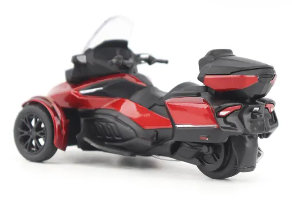 Can-Am Spyder RT Limited 3-Wheel Motorcycle Deep Marsala Red Metallic with Driver Figure 1/32 Diecast Model by BRP Models #3