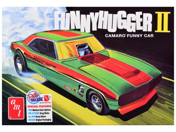 Skill 2 Model Kit of Chevrolet Camaro Funny Car "Funny Hugger II" 1/25 Scale Model by AMT #1