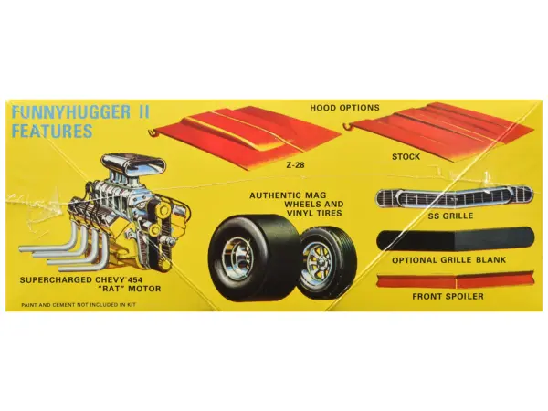 Skill 2 Model Kit of Chevrolet Camaro Funny Car "Funny Hugger II" 1/25 Scale Model by AMT #2