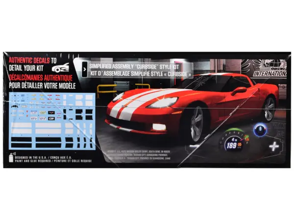 Skill 2 Model Kit of 2012 Chevrolet Corvette Coupe "CSR Racing" 1/25 Scale Model by AMT #2