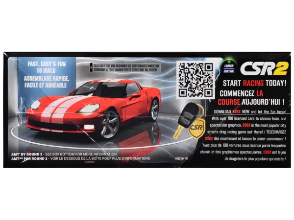 Skill 2 Model Kit of 2012 Chevrolet Corvette Coupe "CSR Racing" 1/25 Scale Model by AMT #3