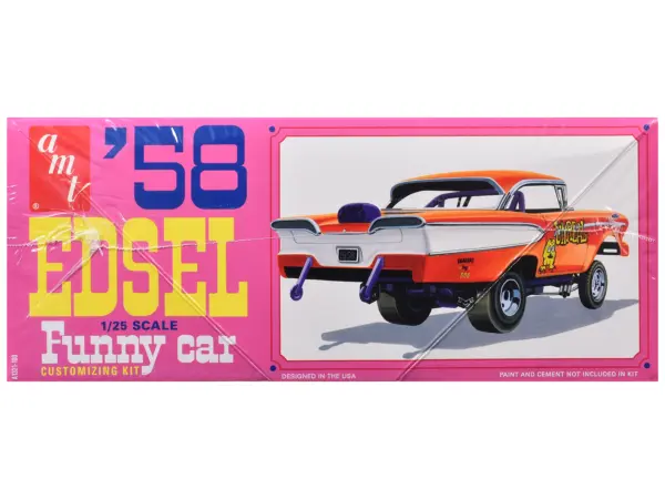 Skill 2 Model Kit of 1958 Edsel Funny Car "Unreal" 1/25 Scale Model by AMT #2