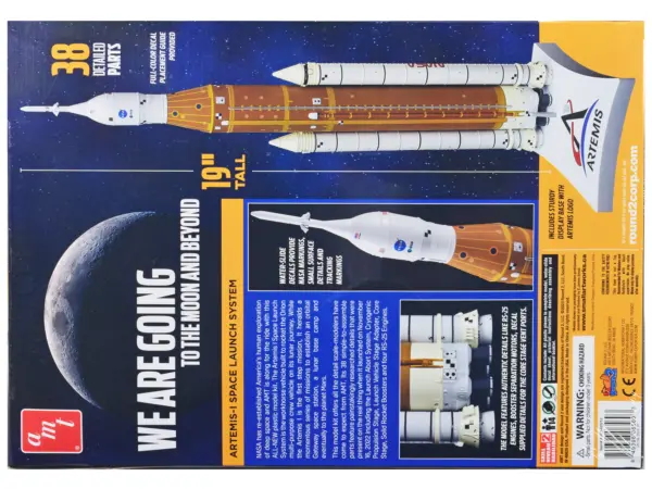 Skill 2 Model Kit NASA Artemis-1 Space Launch System Orion Crew Spacecraft 1/200 Scale Model by AMT #4
