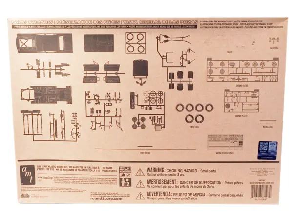 Skill 3 Model Kit 1964 1/2 Ford Mustang Coupe 60th Anniversary 1/16 Scale Model by AMT #4