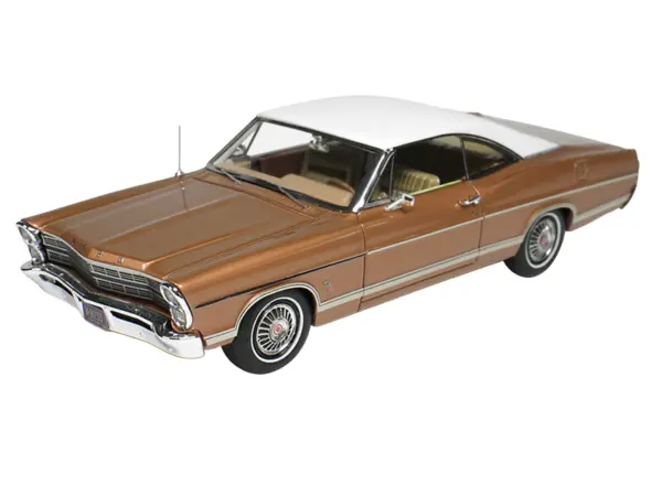 1967 Ford Galaxie Burnt Amber Metallic with White Top Limited Edition to 200 pieces Worldwide 1/43 Model Car by Goldvarg Collection #2