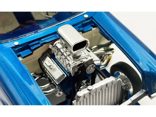 1957 Chevrolet 150 Gasser "High Roller" Blue Metallic Limited Edition to 300 pieces Worldwide 1/18 Diecast Model Car by ACME #2