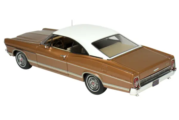 1967 Ford Galaxie Burnt Amber Metallic with White Top Limited Edition to 200 pieces Worldwide 1/43 Model Car by Goldvarg Collection #3