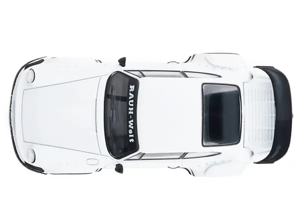 RWB 930 Matt White with Black Stripes 1/64 Diecast Model Car by Model Model #4