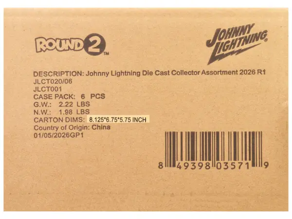 Johnny Lightning Collector's Tin 2026 Set of 6 Cars Release 1 Limited Edition 1/64 Diecast Model Cars by Johnny Lightning #3