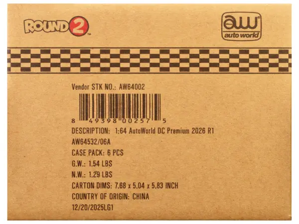 Auto World Premium 2026 Release 1 Set A of 6 pieces 1/64 Diecast Model Cars by Auto World #3