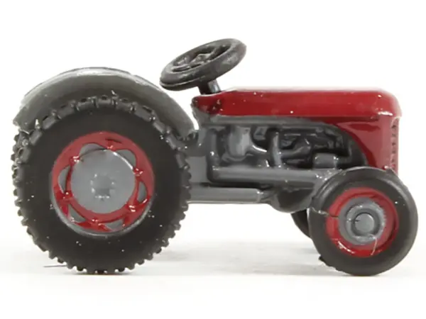 Ferguson Tractor Red and Gray 1/148 (N) Scale Diecast Model Car by Oxford Diecast #2