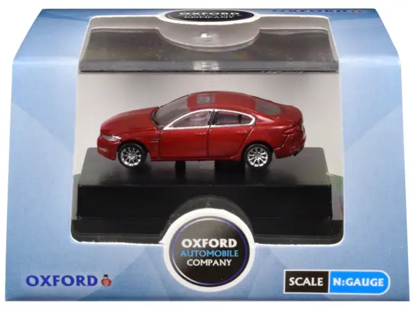 Jaguar XF RHD (Right Hand Drive) Carnelian Red 1/148 (N) Scale Diecast Model Car by Oxford Diecast #1