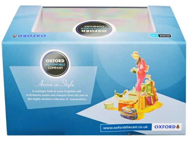 1961 Cadillac Sedan DeVille Ebony Black with White Interior 1/87 (HO) Scale Diecast Model Car by Oxford Diecast #3