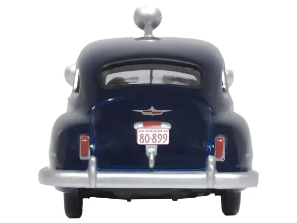 1946 DeSoto Suburban Ambulance Dark Blue "Junction City Ambulance" 1/87 (HO) Scale Diecast Model Car by Oxford Diecast #3