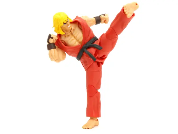 Ken 6" Moveable Figure with Accessories and Alternate Head and Hands "Ultra Street Fighter II: The Final Challengers" (2017) Video Game Model by Jada #2