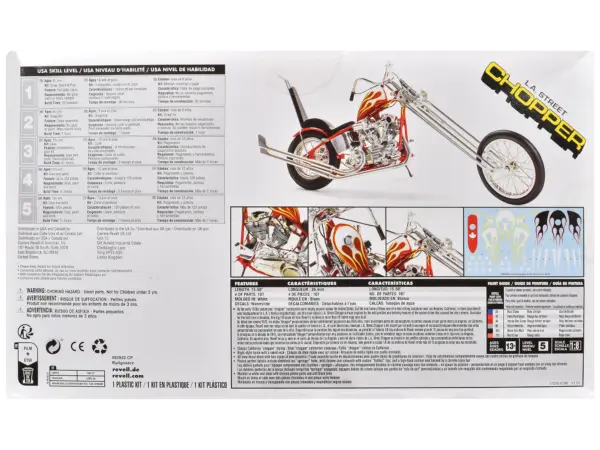 Level 5 Model Kit LA Street Chopper Motorcycle 1/8 Scale Model by Revell #4