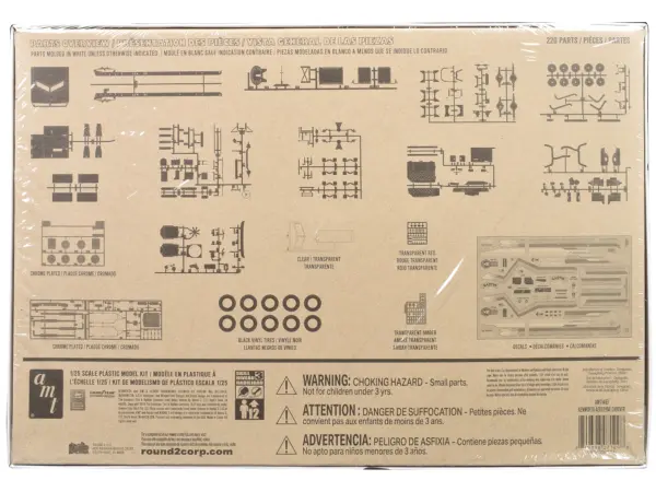 Skill 3 Model Kit Kenworth Aerodyne Cabover Truck Tractor 1/25 Scale Model by AMT #4