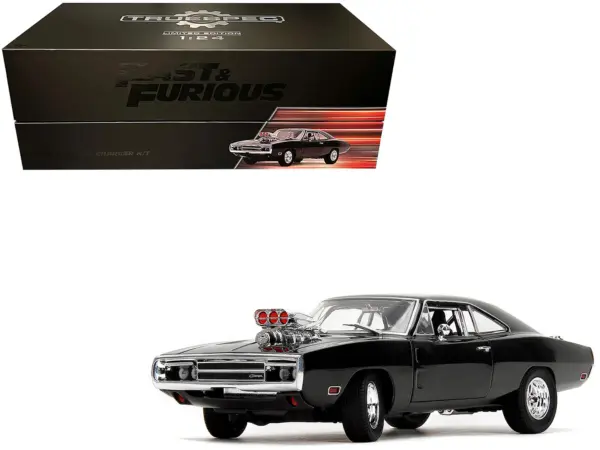 Dom's Dodge Charger R/T Black "Fast & Furious" (2009) Movie "TrueSpec" Series 1/24 Diecast Model Car by Jada #1