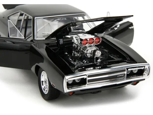 Dom's Dodge Charger R/T Black "Fast & Furious" (2009) Movie "TrueSpec" Series 1/24 Diecast Model Car by Jada #3