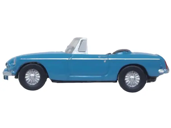 MG MGB Roadster RHD (Right Hand Drive) Iris Blue 1/148 (N) Scale Diecast Model Car by Oxford Diecast #2