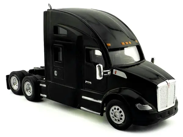 Kenworth T680 Sleeper Cab Black 1/87 (HO) Plastic Model Car by HO Logistics #2