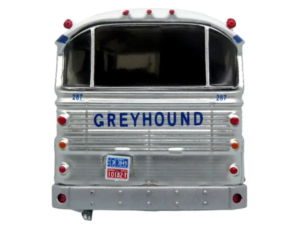1964 MCI MC-5A Coach Bus "Greyhound Canada" White with Blue Stripes "Vintage Bus & Motorcoach Collection" Limited Edition to 504 pieces Worldwide 1/87 (HO) Diecast Model by Iconic Replicas #5