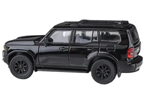 2024 Toyota Land Cruiser 250 Prado Black 1/64 Diecast Model Car by Paragon Models #2