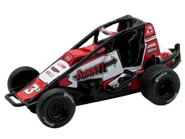 USAC Sprint Car #3P Kyle Cummins "Avanti" Champion "USAC Sprint Car National Championship" (2025) 1/64 Diecast Model Car by ACME #2