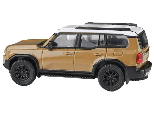 2024 Toyota Land Cruiser 250 Prado Trail Dust Beige with White Top 1/64 Diecast Model Car by Paragon Models #3