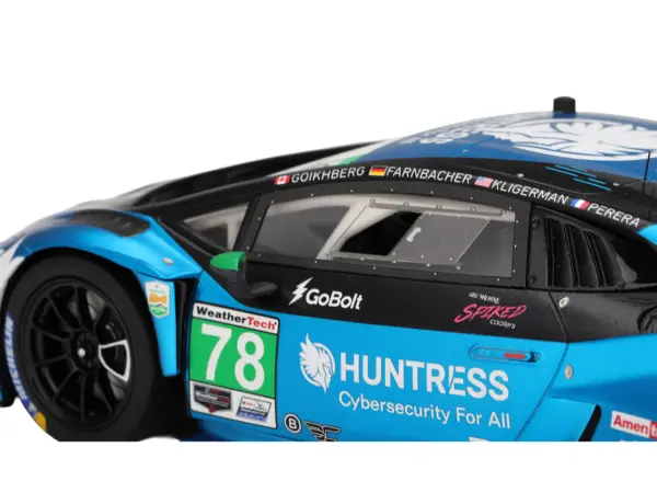 Lamborghini Huracan GT3 EVO2 #78 Mario Farnbacher - Misha Goikhberg - Parker Kligerman - Franck Perera "Forte Racing" IMSA "24 Hours of Daytona" (2025) 1/18 Model Car by Top Speed #2