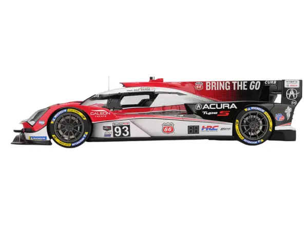 Acura ARX-06 #93 Alex Palou - Renger van der Zande - Nick Yelloly "Acura Meyer Shank Racing" 3rd Place GTP IMSA "12 Hours of Sebring" (2025) 1/18 Model Car by Top Speed #3
