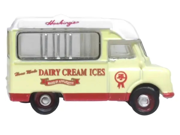 Bedford CA Ice Cream Van "Hockings Dairy Cream Ice" Cream with White Top 1/148 (N) Scale Diecast Model Car by Oxford Diecast #2
