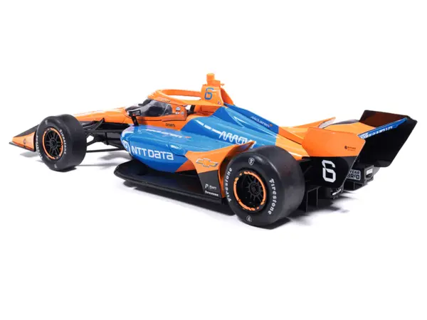 Dallara IndyCar #6 Nolan Siegel "NTT Data" Arrow McLaren (Road Course Configuration) "NTT IndyCar Series" (2026) 1/18 Diecast Model Car by IXO Models #3