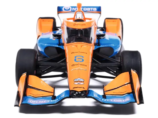 Dallara IndyCar #6 Nolan Siegel "NTT Data" Arrow McLaren (Road Course Configuration) "NTT IndyCar Series" (2026) 1/18 Diecast Model Car by IXO Models #4