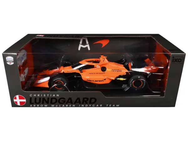 Dallara IndyCar #7 Christian Lundgaard "McLaren" Arrow McLaren (Road Course Configuration) "NTT IndyCar Series" (2026) 1/18 Diecast Model Car by IXO Models #1