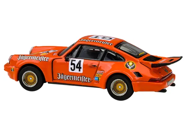 Porsche 911 Carrera RSR 3.0 #54 "Jaegermeister - Kremer" Orange 1/64 Diecast Model Car by Paragon Models #3