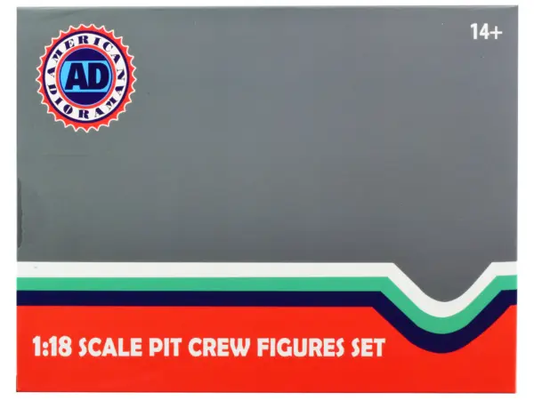 Formula One F1 Pit Crew 7 Figure Set Team Red Release III for 1/18 Scale Models by American Diorama #4