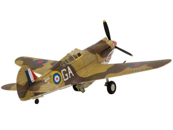 Curtiss P-40B Tomahawk MK IIB Aircraft Fighter "112 Squadron (Royal Air Force) AK402 GA-F North Africa" (October 1941) "WW2 Aircrafts Series" 1/72 Diecast Model by Forces of Valor #2